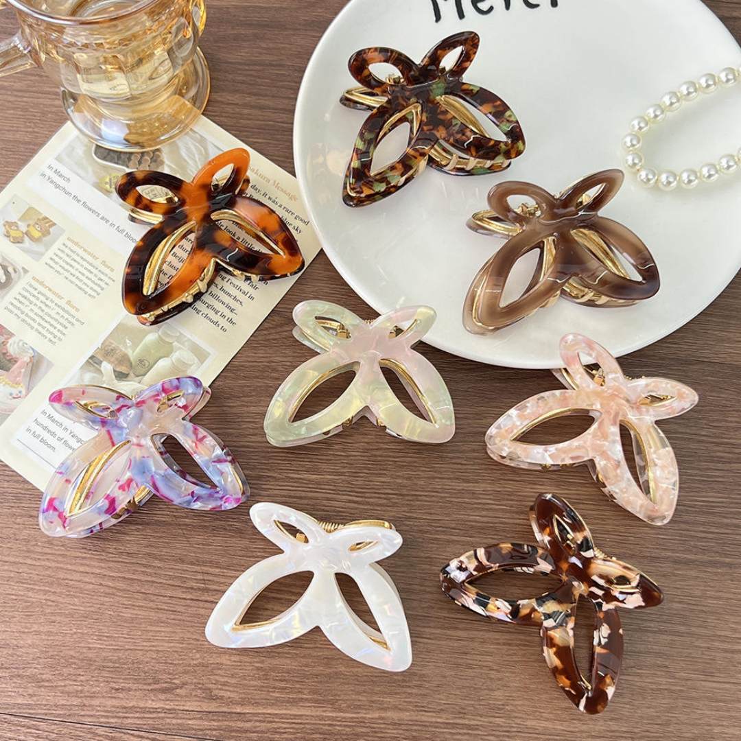 Nowe własne logo Mini Fashion 6,5 cm Stop octanu Motyl Dziewczyny Spinki do włosów Słodki ślub dla kobiet Akcesoria do włosów